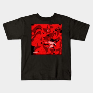 the whale and the earthly delights paradise hell ecopop art Kids T-Shirt